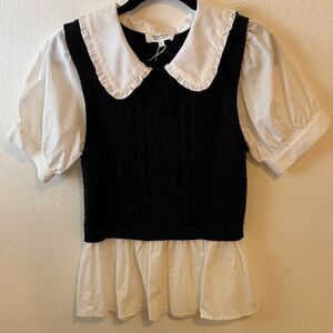 Ídem ditto Twofer Peter Pan Collar Top